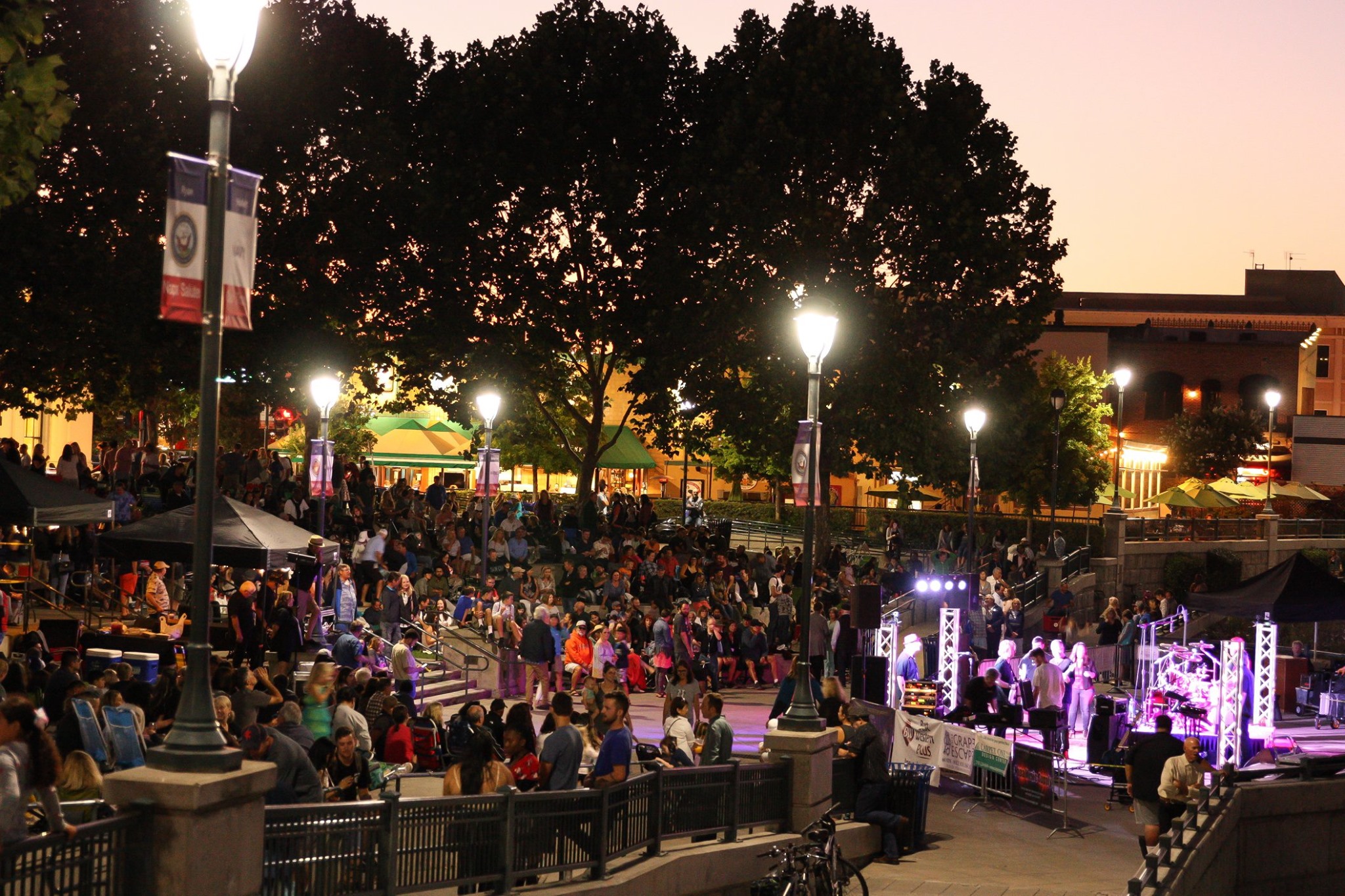 Veterans Memorial Park Amphitheater during Napa City Nights live music festival