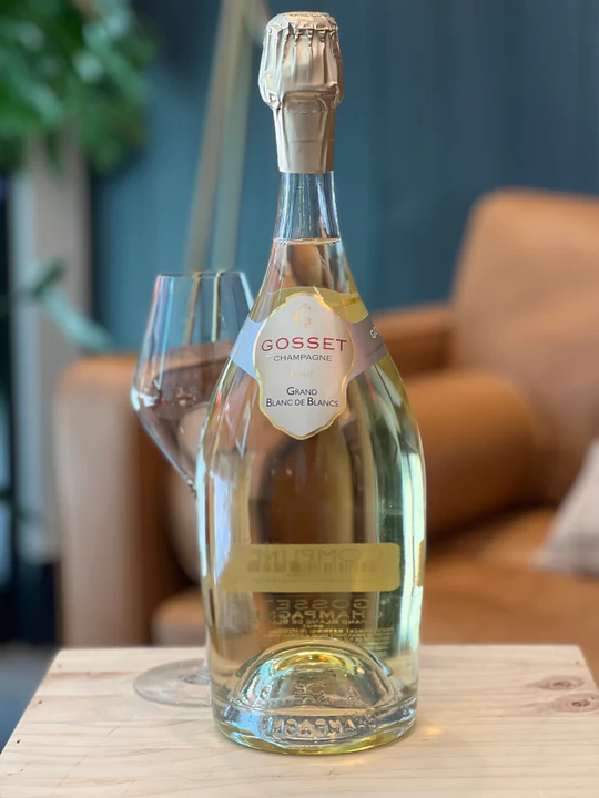 Bottle of Gosset at Compline Wine Shop in Napa