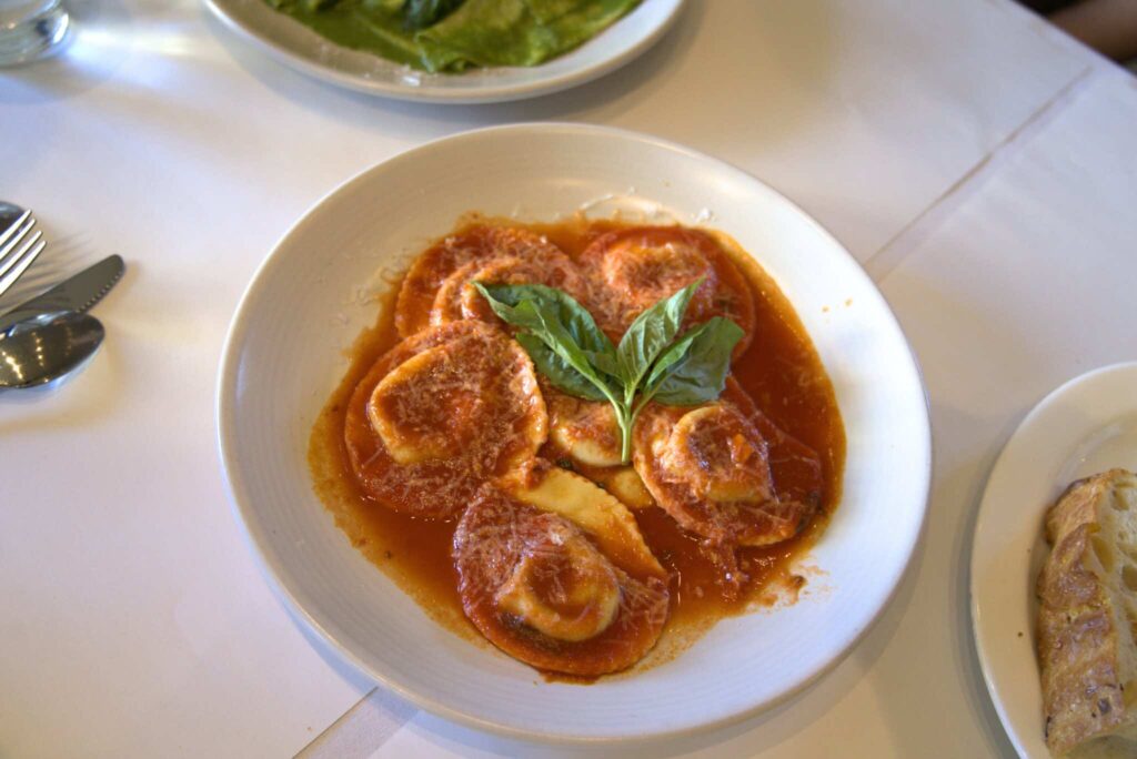 Fresh pasta dish at Bistro Don Giovanni in Napa, perfect for pre-race carb-loading.